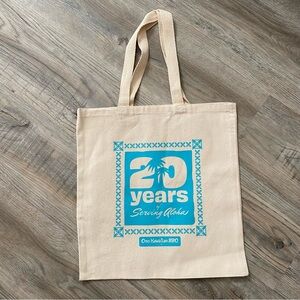 Ono Hawaiian BBQ 20 Year Anniversary Cotton Canvas Reusable Tote Bag
